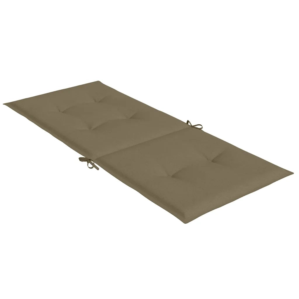 Cuscini Sedia Schiena Alta 4 Tortora MÃ©lange 120x50x4 Tessuto