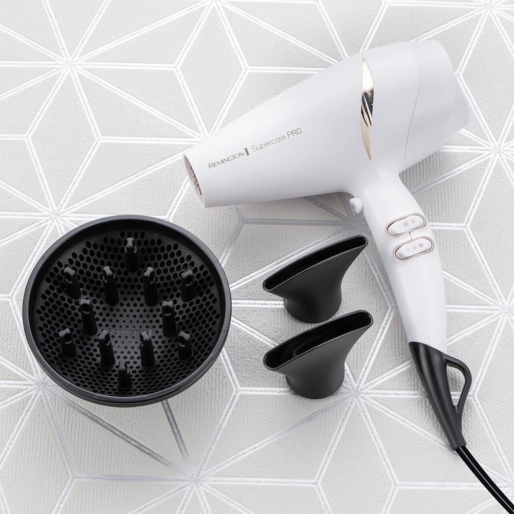 Remington Supercare Pro 2200 AC asciuga capelli 2200 W Nero, Bianco