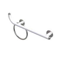 Maniglia bagni disabili e terza eta cm 80 sinistra giotto inox bianco opaco