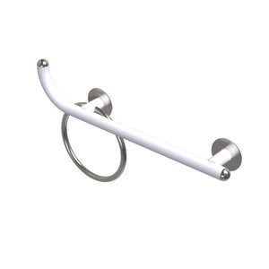 Maniglia bagni disabili e terza eta cm 80 sinistra giotto inox bianco opaco