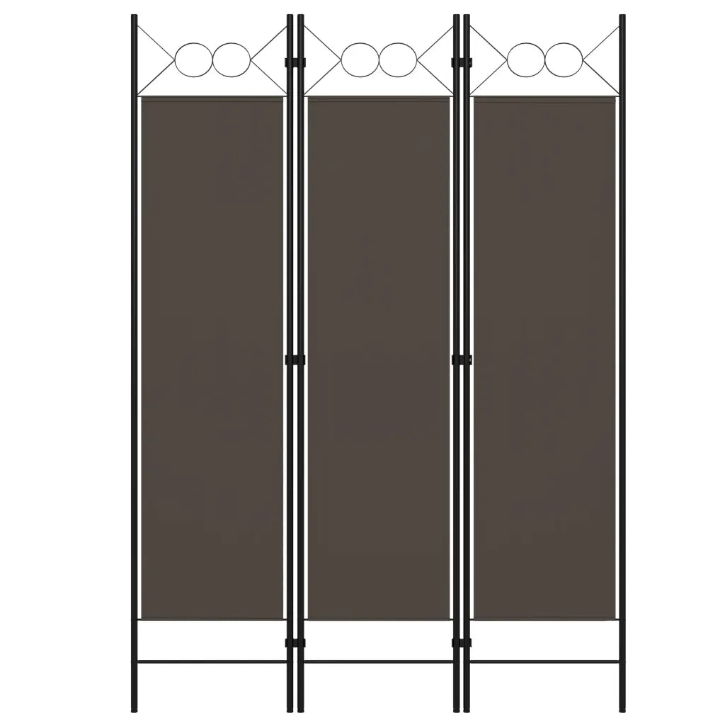 Paravento a 3 Pannelli Antracite 120x180 cm