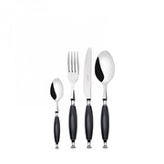 COUNTRY Ghiera Cromata, Posate Set 24 Pz, Scatola Compact, Casa