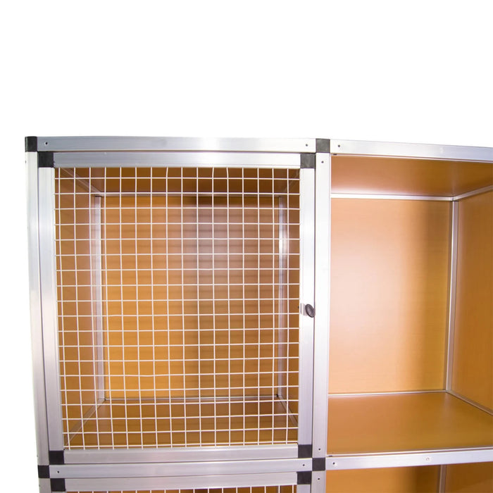 Casetta per piccoli animali, conigliera 3 x 2 scatole 6, circa 180 x 44 x 100 cm, conigliera