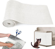 Matto per gatti, foglio di gomma, pannelli autoadesivi per gatti per appendere alla parete, matto 30 x 200 cm, pannelli per gatti snodabili, cartone per gatti, arredamento per gatti, pali e protezione per divano, bianco (bianco)