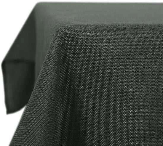 Tavolino con tovaglia in lino Lotus Effect tovaglia da tavolo lavabile impermeabile tovaglia rettangolare 240x140 cm colore grigioverde