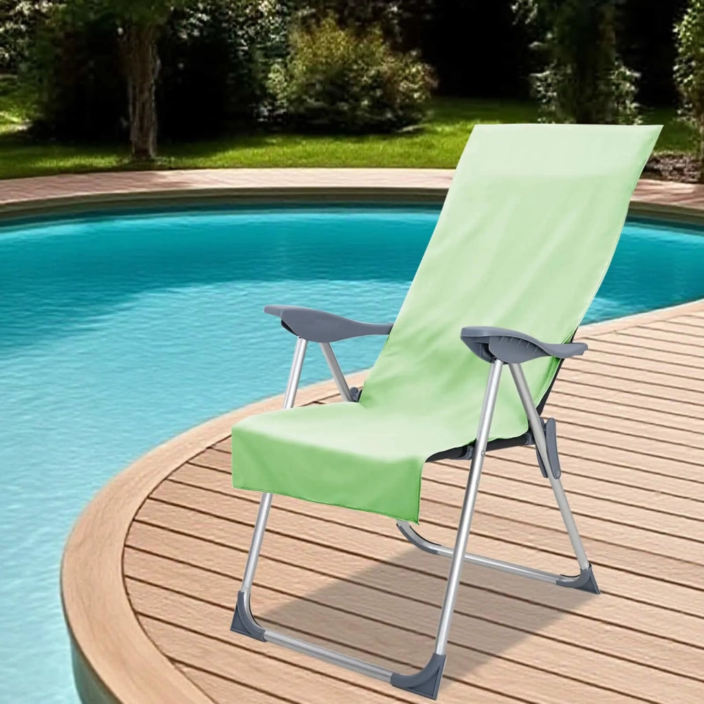 Asciugamani per Sedia Outdoor 2 pcs Verde 130 x 60 cm 42011510