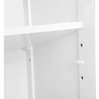 Mobiletto da bagno Valora in MDF bianco per il bagno