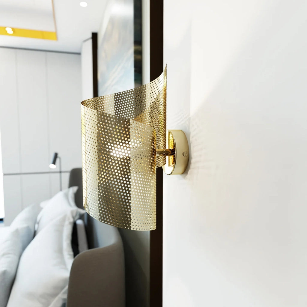 Applique Moderna Shamash 1 Luce Oro