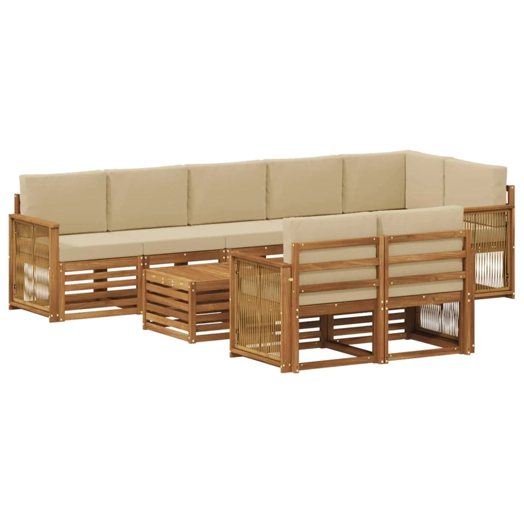 Set divani Legno di Acacia Massello 3384539