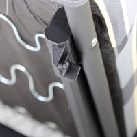 Marvin Poltrona Sdraio da Giardino con Poggiapiedi Barbara Sdraio Reclinabile Regolabile  Cuscino GRIGIO/AVORIO SCOZZESE