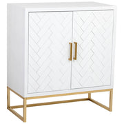 Credenza con 1 cassetto e 2 ante in legno e metallo 80x39,5x89h cm