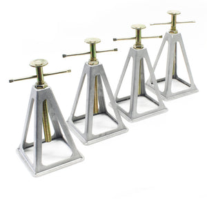 Cavalletti in alluminio per roulotte e rimorchi 4 pezzi Supporto per camper e caravan