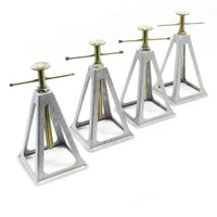 Cavalletti in alluminio per roulotte e rimorchi 4 pezzi Supporto per camper e caravan