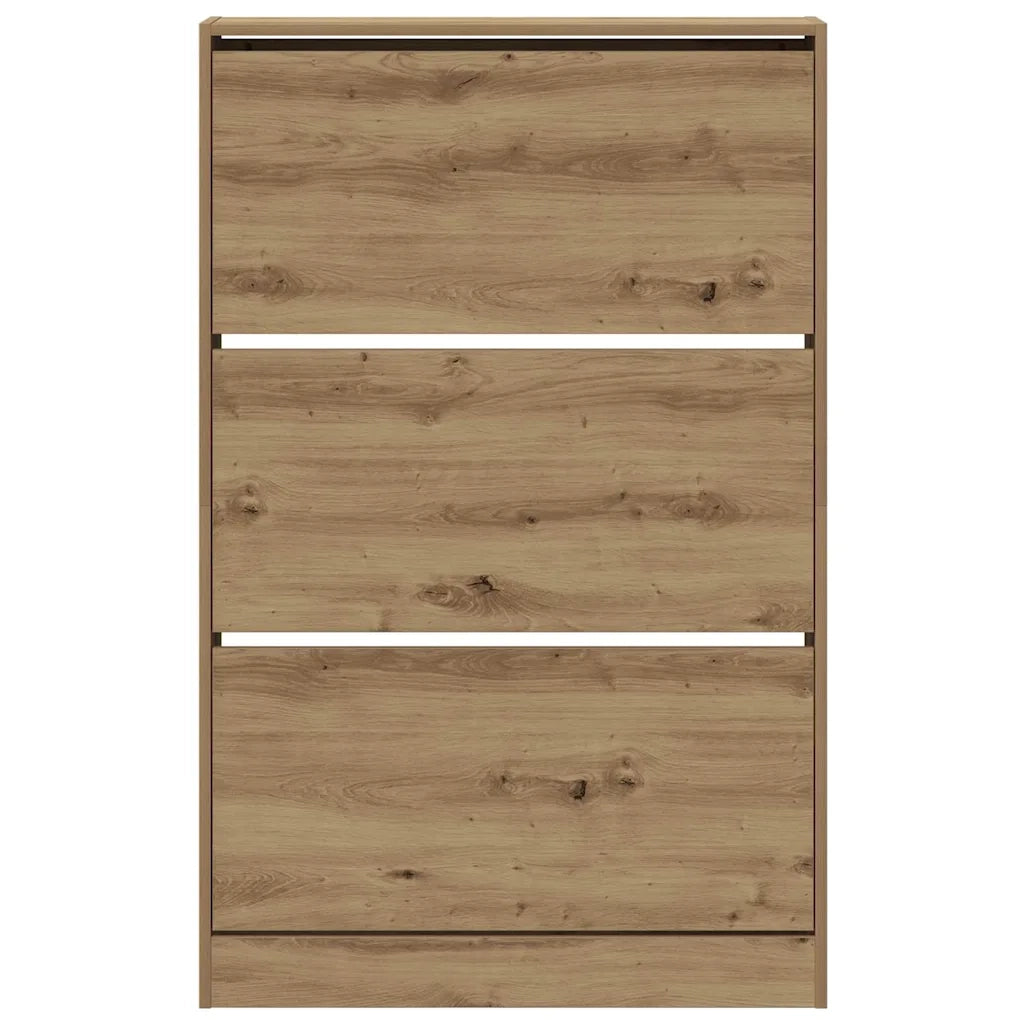 Mobile per scarpe-Scarpiera Rovere artigianale 80 x 21 x 125,5 cm