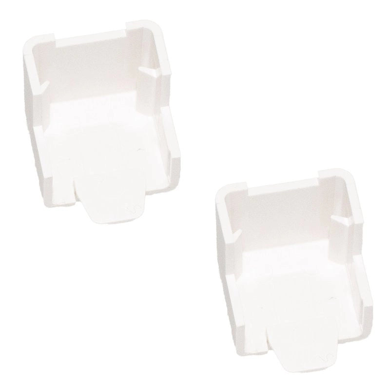2 PZ Angolo Esterno Connettore Angolare Per Canaline Passacavi 20X10mm Made In Italy