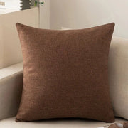 Set di 2 cuscini per divano, comodi cuscini in cotone e lino per divano, divano letto, salotto, casa, copri cuscino liscio (50*50cm) - Miele