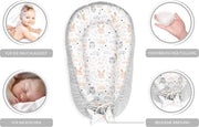 Bambino Cocoon Bumper 100% cotone Anti-allergico - lettino per bambini \ Nest di sicurezza per bambini