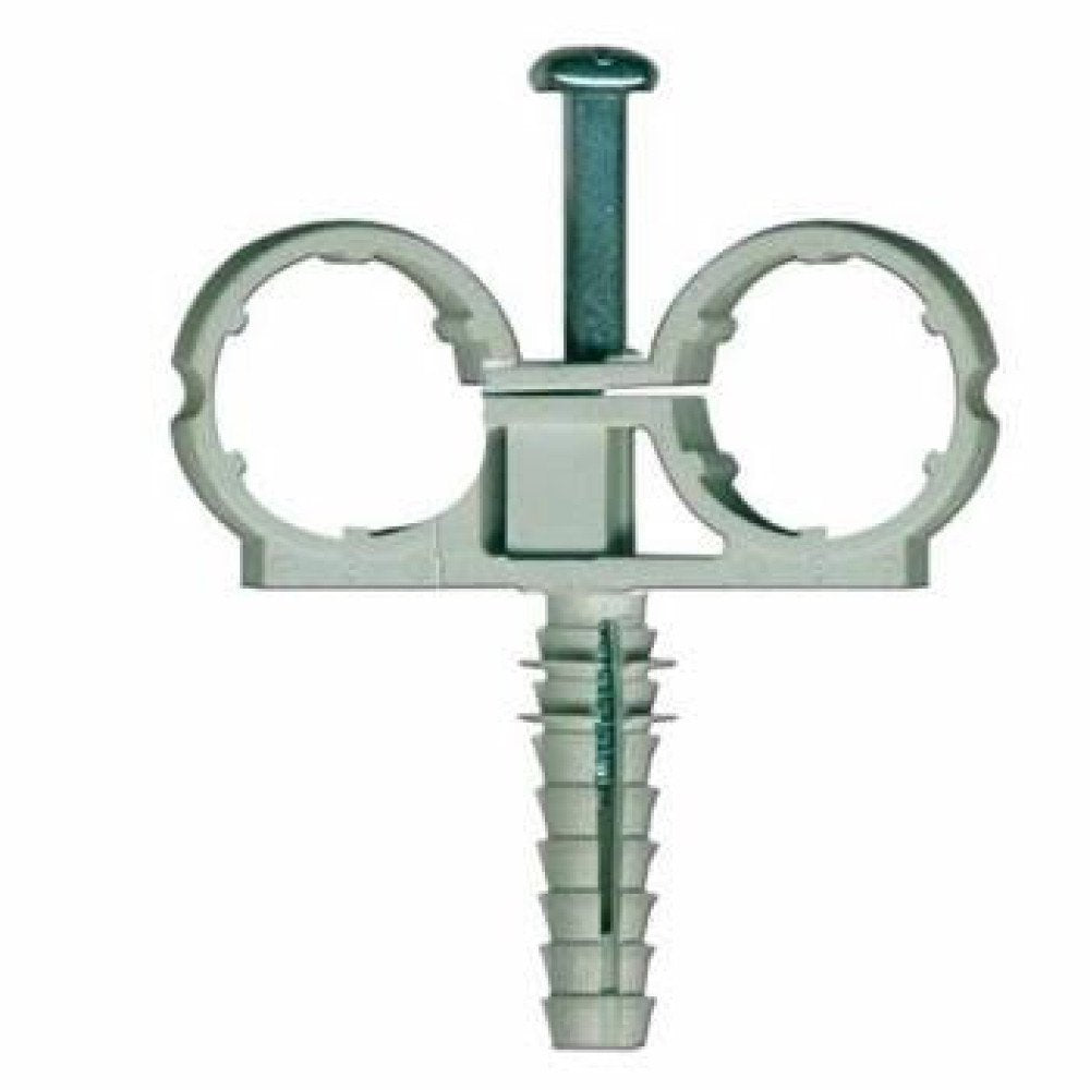 Collare per tubo rame in nylon d oppio d.10