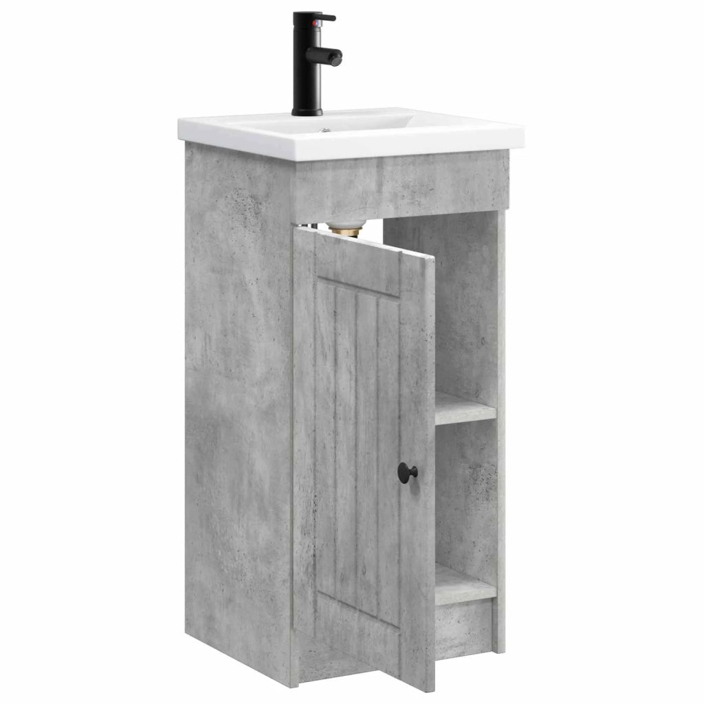 Mobile da bagno con lavabo Grigio Cemento 42 x 40 x 84,5 cm 890027