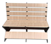 Panchina Mod. Lope in Wpc e Forex da 20 mm alta densità misura 120x75x100 cm - profondità seduta 45 cm