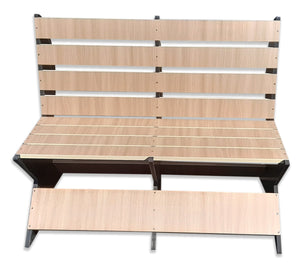 Panchina Mod. Lope in Wpc e Forex da 20 mm alta densità misura 120x75x100 cm - profondità seduta 45 cm