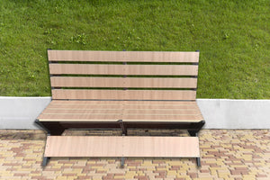 Panchina Mod. Lope in Wpc e Forex da 20 mm alta densità misura 120x75x100 cm - profondità seduta 45 cm