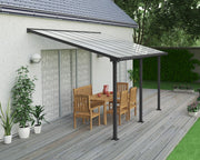 Pergola Addossata in Alluminio Olympia 3X4.3 m Grigio