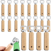 Apri-bottiglia in legno portatile - Opener per bottiglie di birra - Manico portatile - Fatto di legno - Apri-bottiglia per uso domestico - Adatto per uomini