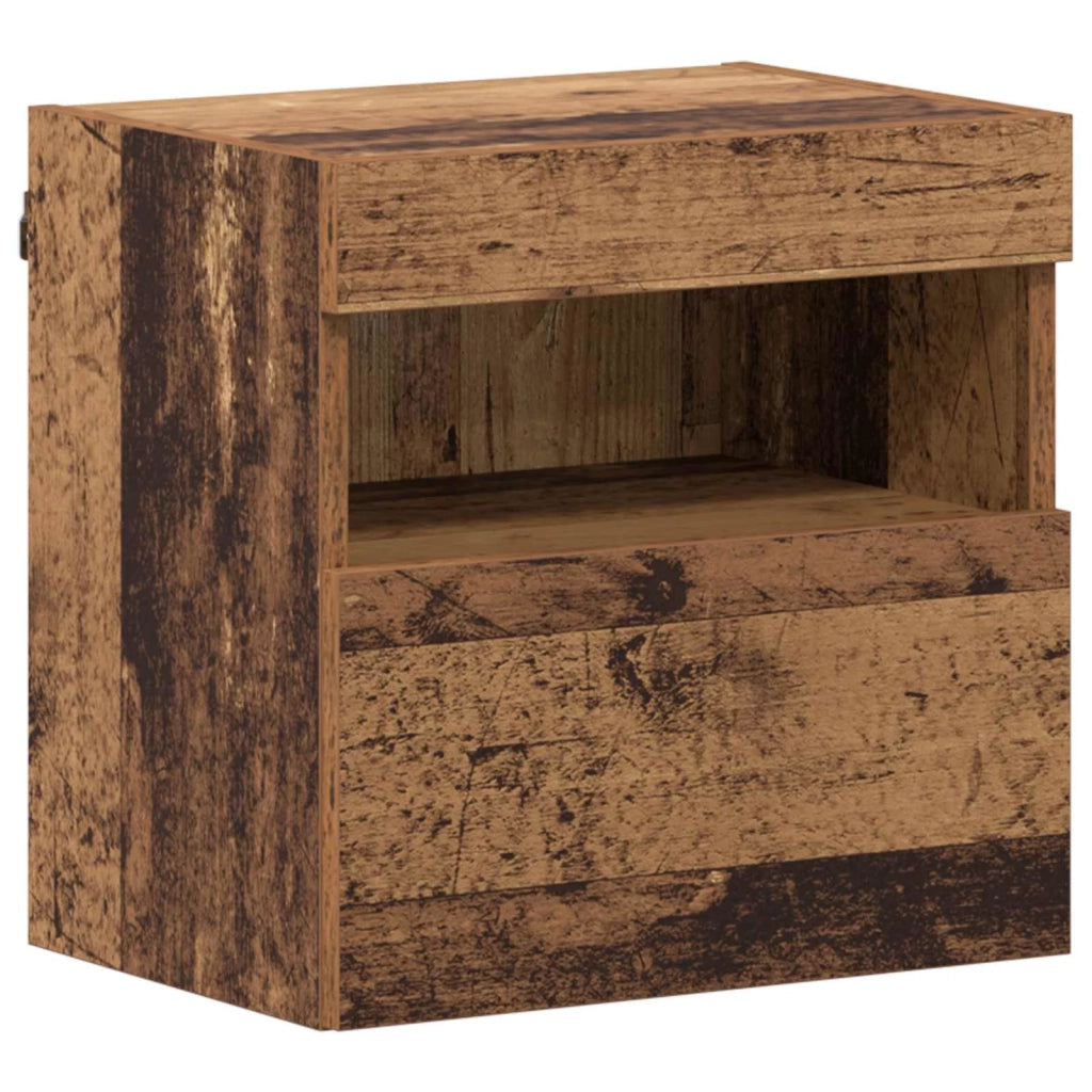 Mobile TV con led 7 pz | Armadietto TV | Mobile Porta TV Legno vecchio Legno multistrato