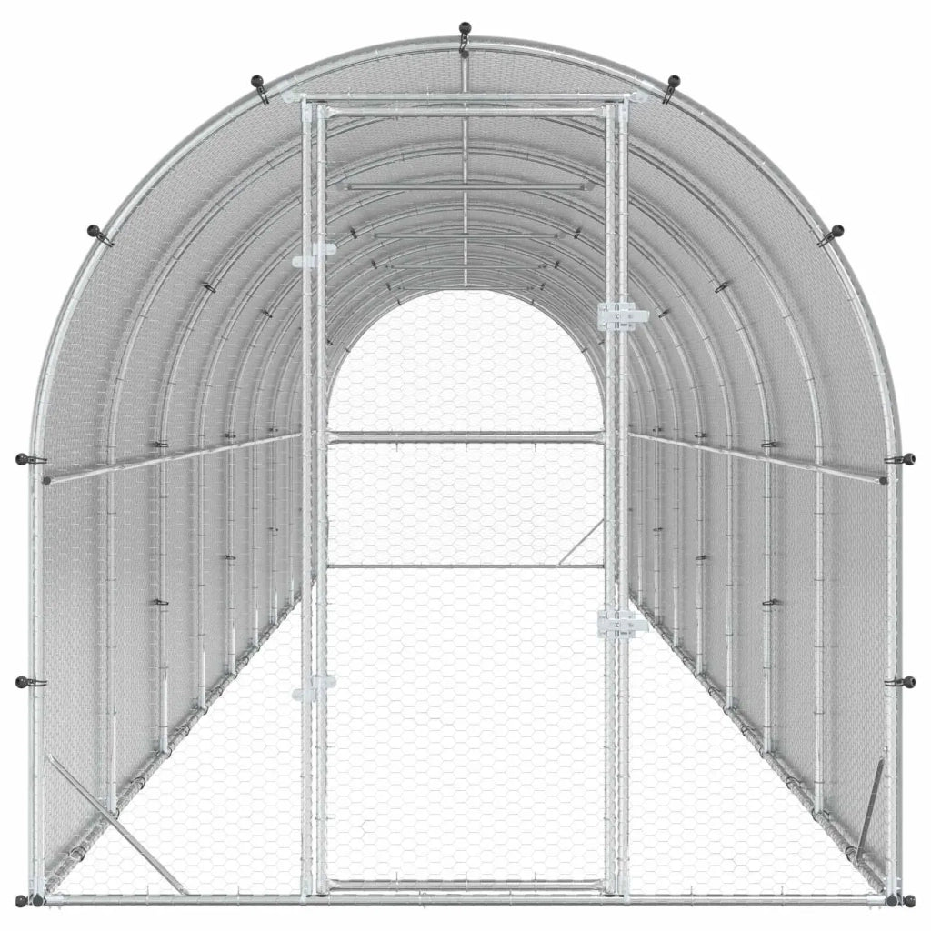 Pollaio Argento 1000 x 200 x 200 cm Acciaio zincato 3434689
