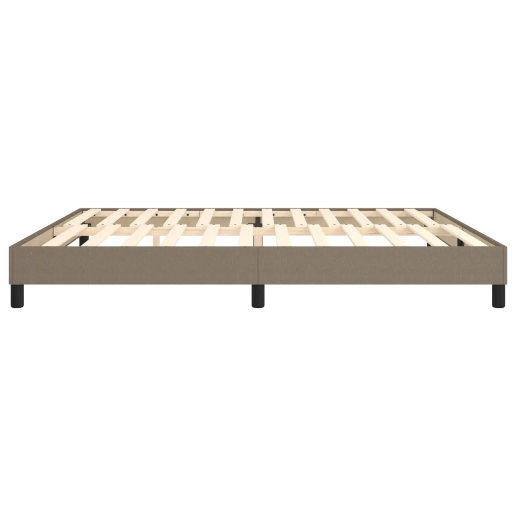 Struttura Letto a Rete a Molle Tortora 200x200 cm in Tessuto 3120544