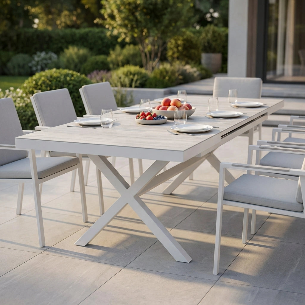 Tavolo da Giardino Allungabile e Gres cm 200/260x100 - SHAUN