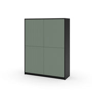 Credenza alta BUDAPEST nero/verde salvia