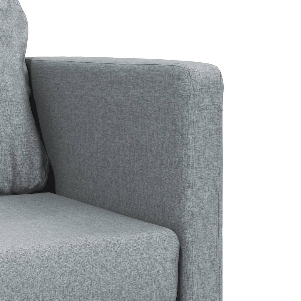 Divano Letto da Terra 2 in 1-Sofa Letto-Daybed Grigio Chiaro 112x174x55cm Tessuto