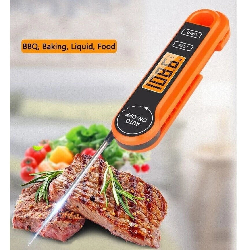 Trade Shop - Termometro Da Cucina Digitale Con Sonda Alimenti Bevande -50° A 300° C Yz6021 -