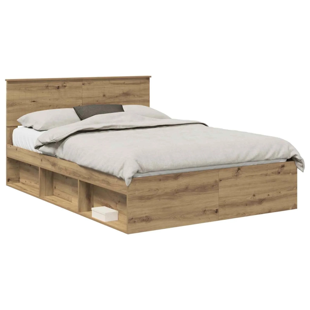 Struttura del letto-Giroletto Rovere Artigianale 140 x 190 cm 402277