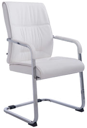Sedia XL Anubis in similpelle bianco