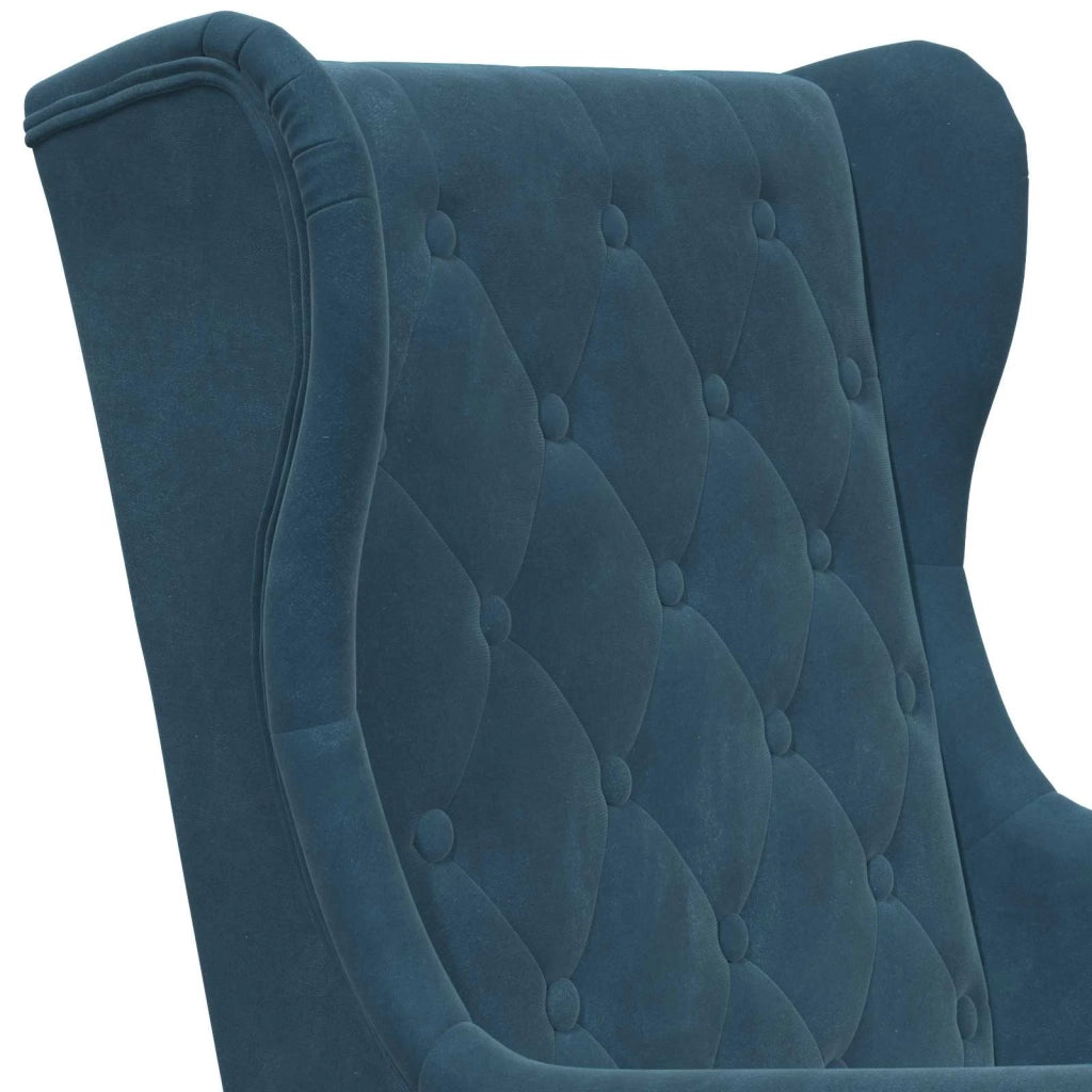 Poltrona | Sedia Relax Blu Velluto