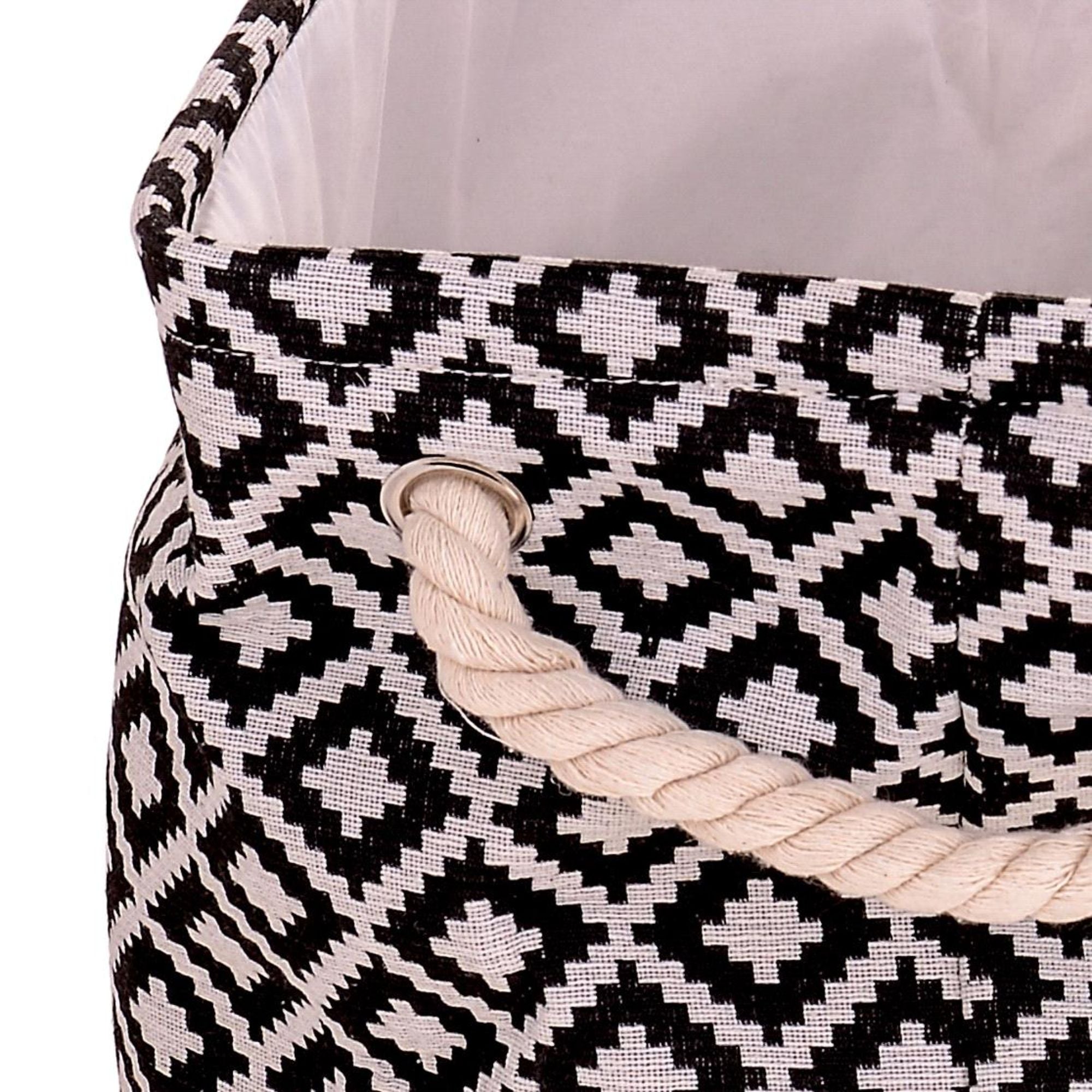 Set 2 Contenitori Tessuto 44x28H cm