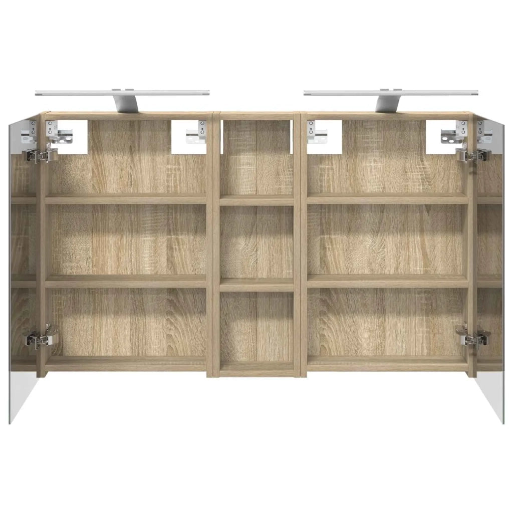 Set di Armadi da Bagno con porta 3 pcs 100 x 10,5 x 60,5 cm 3403706