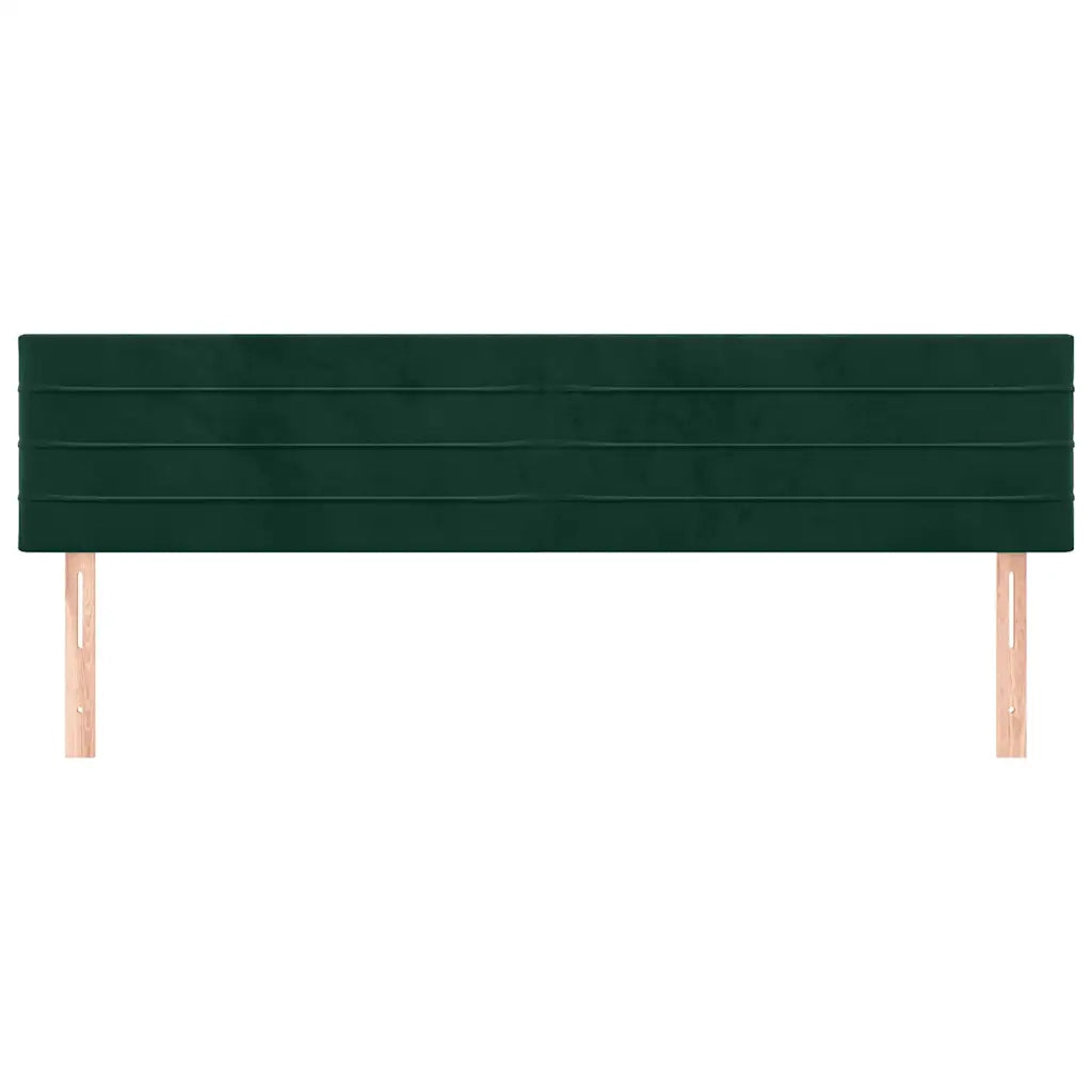 Testiera | Testata Verde Scuro 160x5x78/88 cm in Velluto