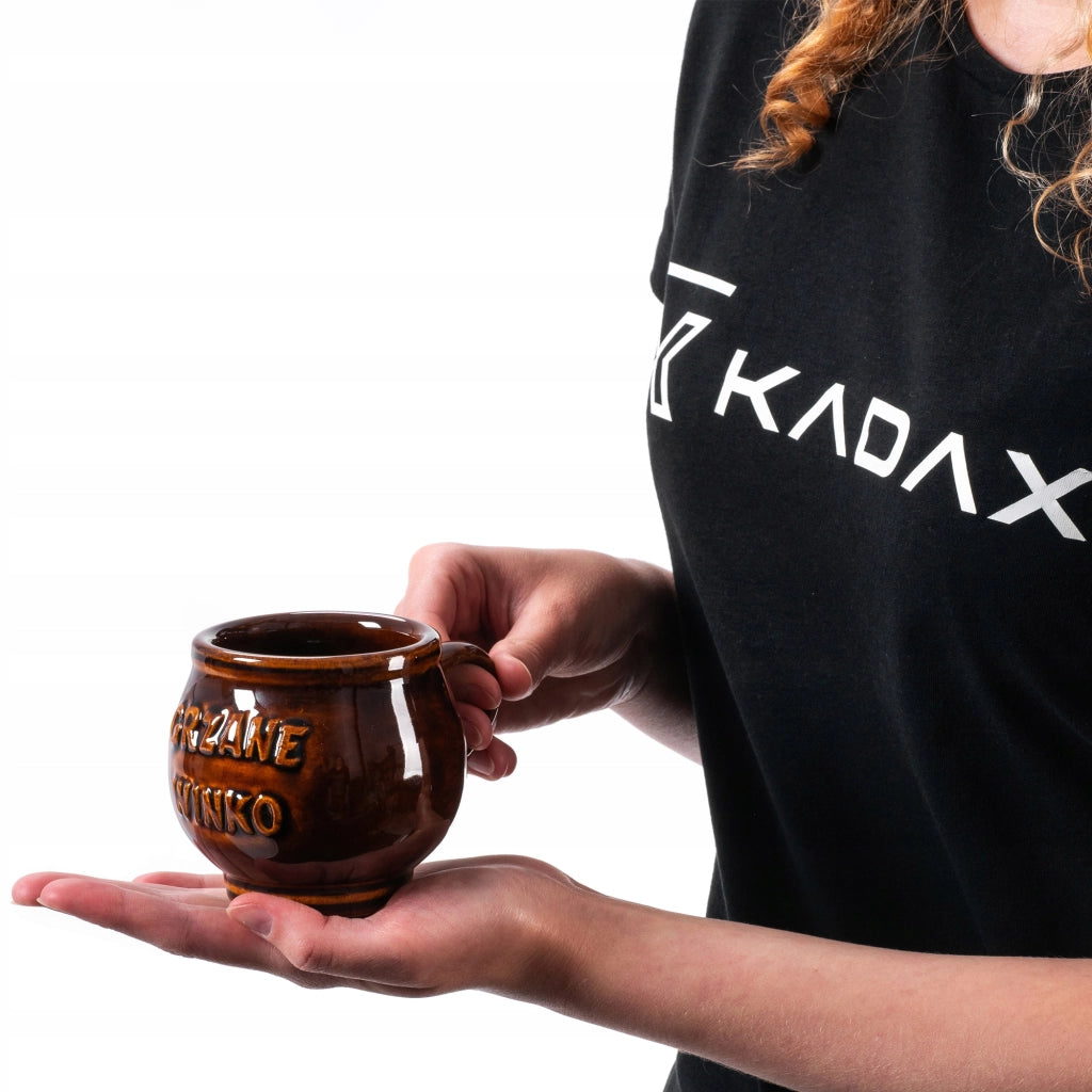 Tazza da vin brulé KADAX con manico, 300 ml, in gres.