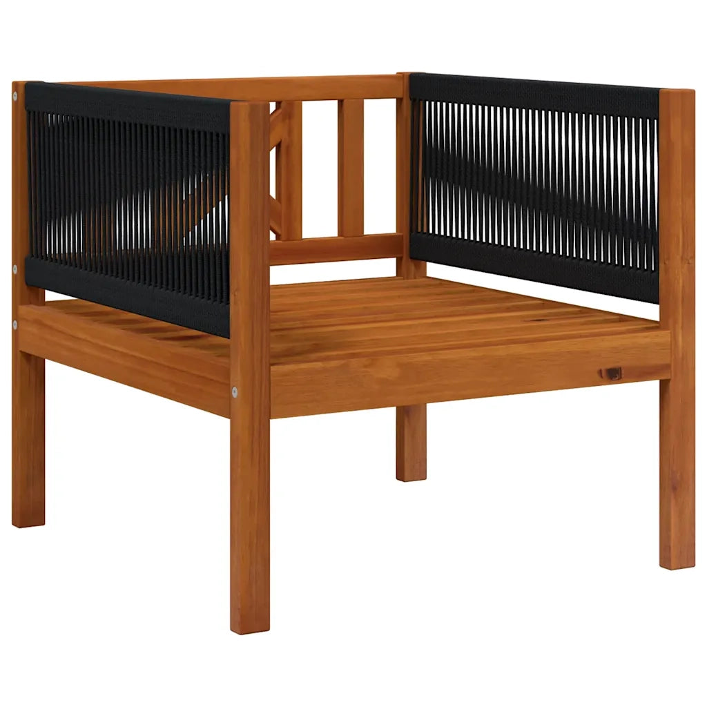 Sedia da Giardino con Cuscino in Legno Massello di Acacia cod mxl 70667