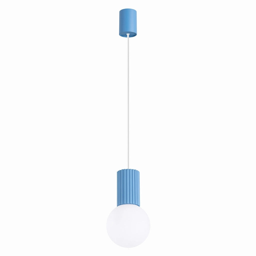 Lampada a sospensione HALO 1 azzurro