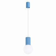 Lampada a sospensione HALO 1 azzurro