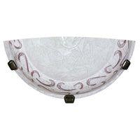 Applique 1xE27 Ganci Bz Vetro Screpolato Bianco Finali Ambra E-Energy Asia