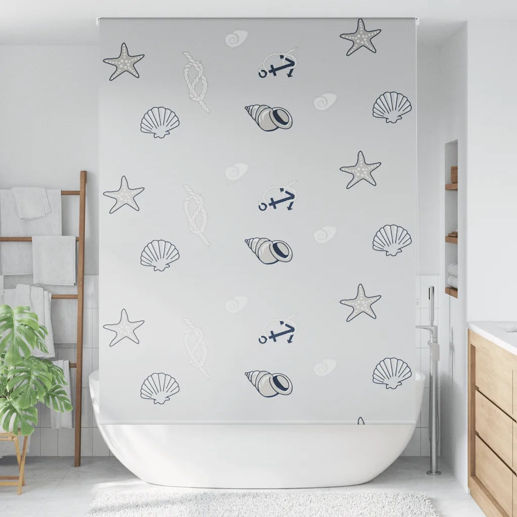 Tenda a Rullo Doccia 160x240 cm Larghezza Tessuto 156 cm 4014897