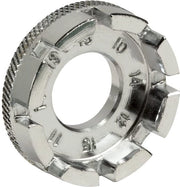 Chiave a bicicletta 6-tracce - Accessorio per bicicletta - Flessibile - Antiscivolo - Acciaio inossidabile - Formato compatto - Chiave a raggi