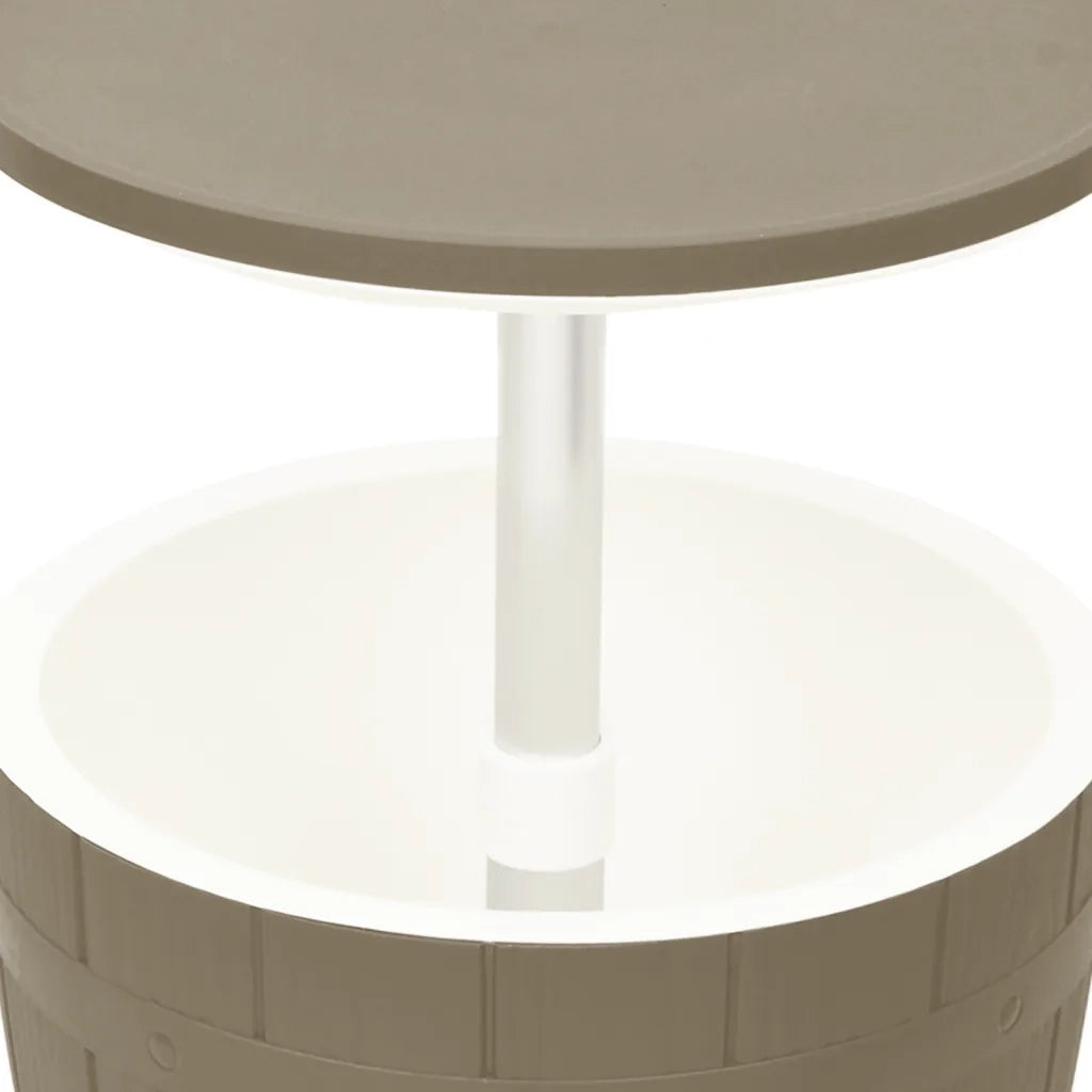 Tavolo Frigo 3 in 1 Polipropilene Marrone Chiaro 364160