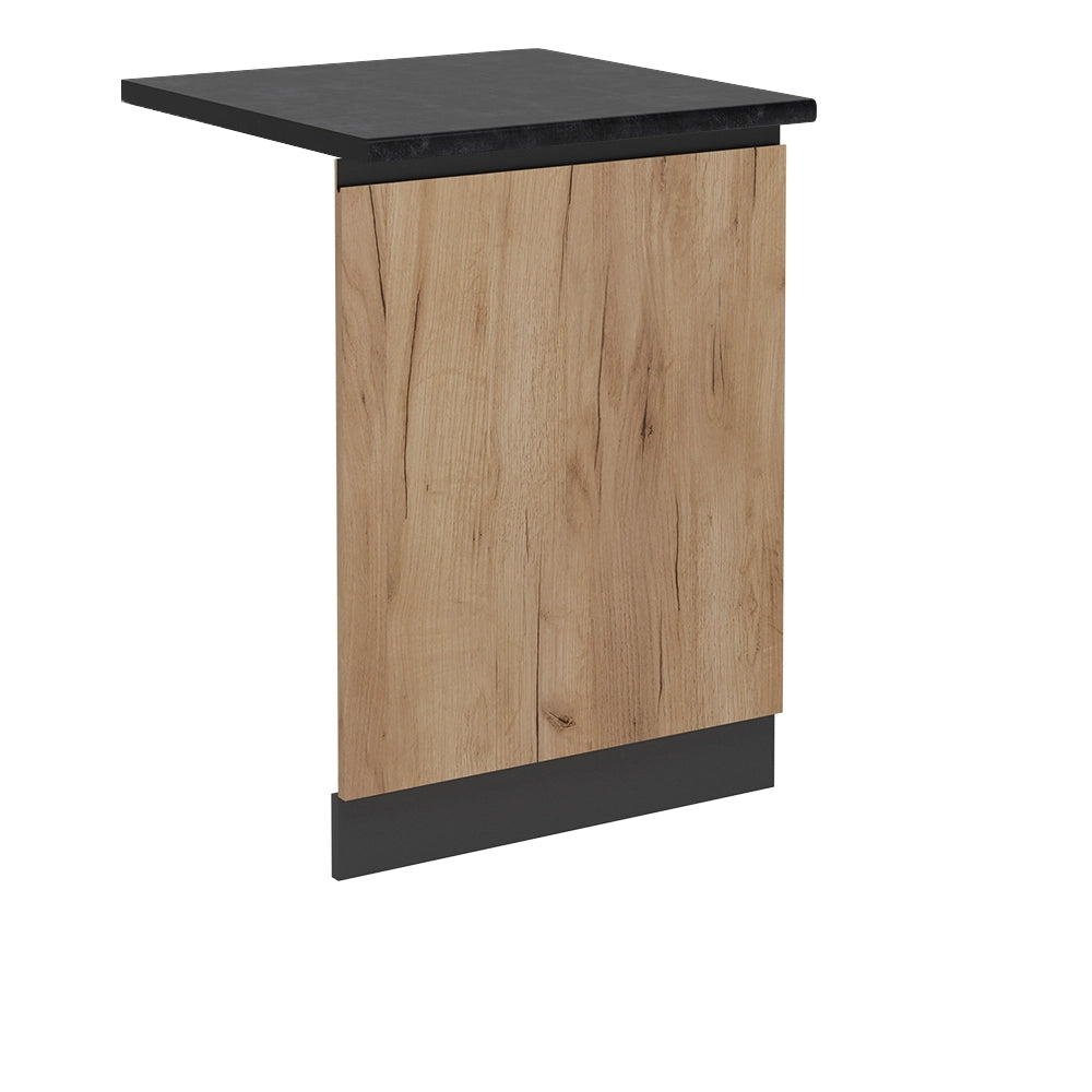 Pannello frontale della lavastoviglie R-Line Rovere dorato/Antracite 60 cm J-Shape, PL Antracite Vicco
